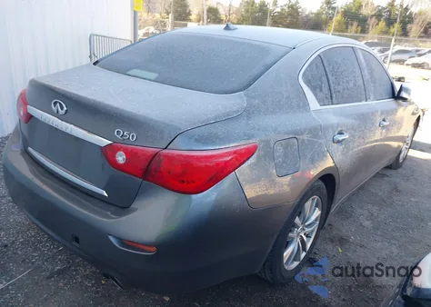 2015 Infiniti Q50 Premium/Sport z USA, uszkodzony, nr VIN JN1BV7AP3FM339113
